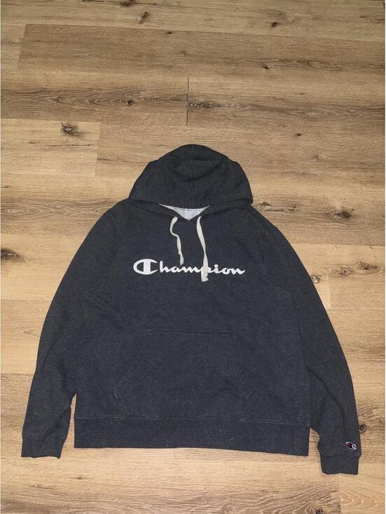 Champion Other - Champion Authentic Athleticwear Logo Fleece Hoodie Charcoal Gray Men’s XL